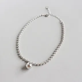 100% 925 sterling silver beads woman ankle bracelet on the leg chains