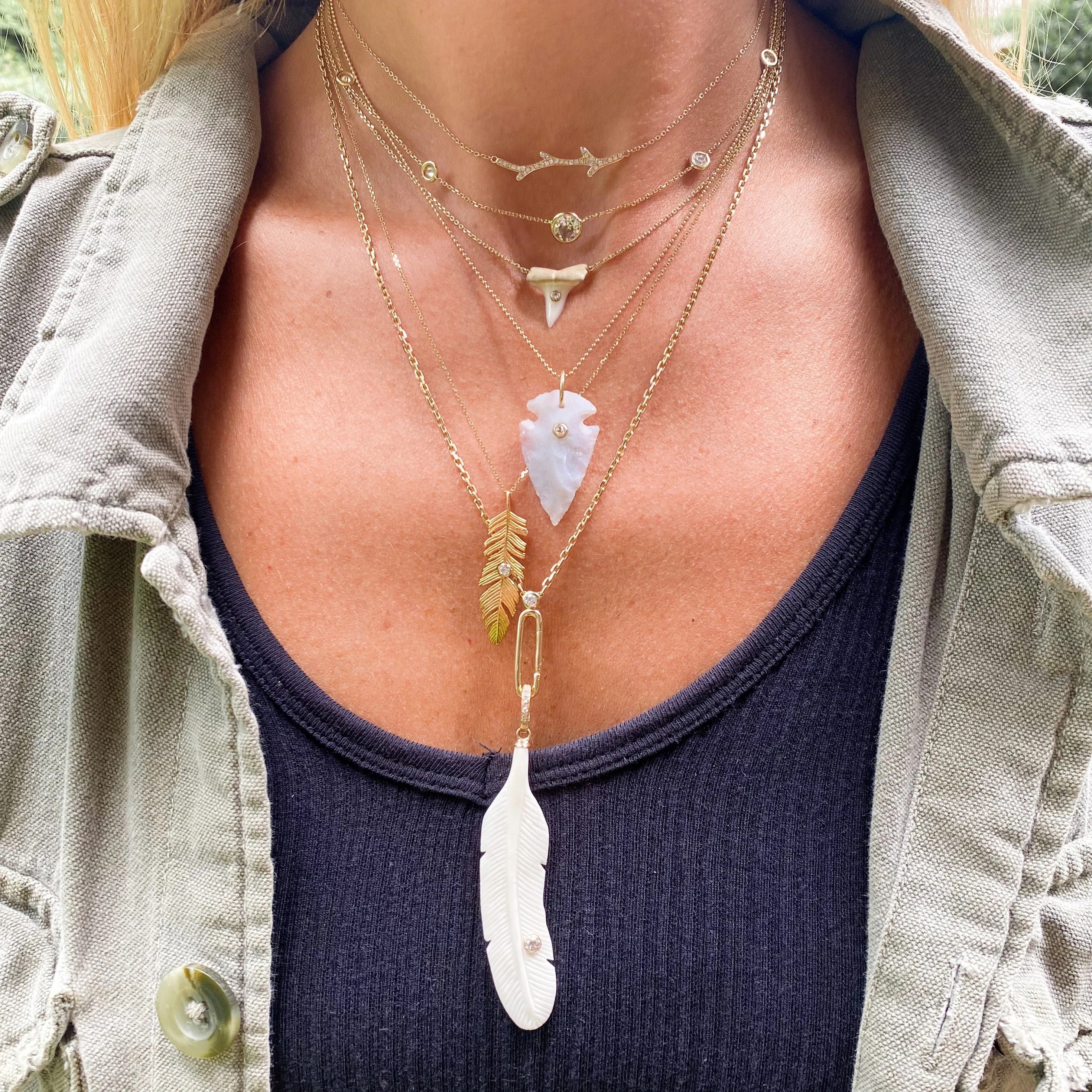 14k Ball Chain Necklace