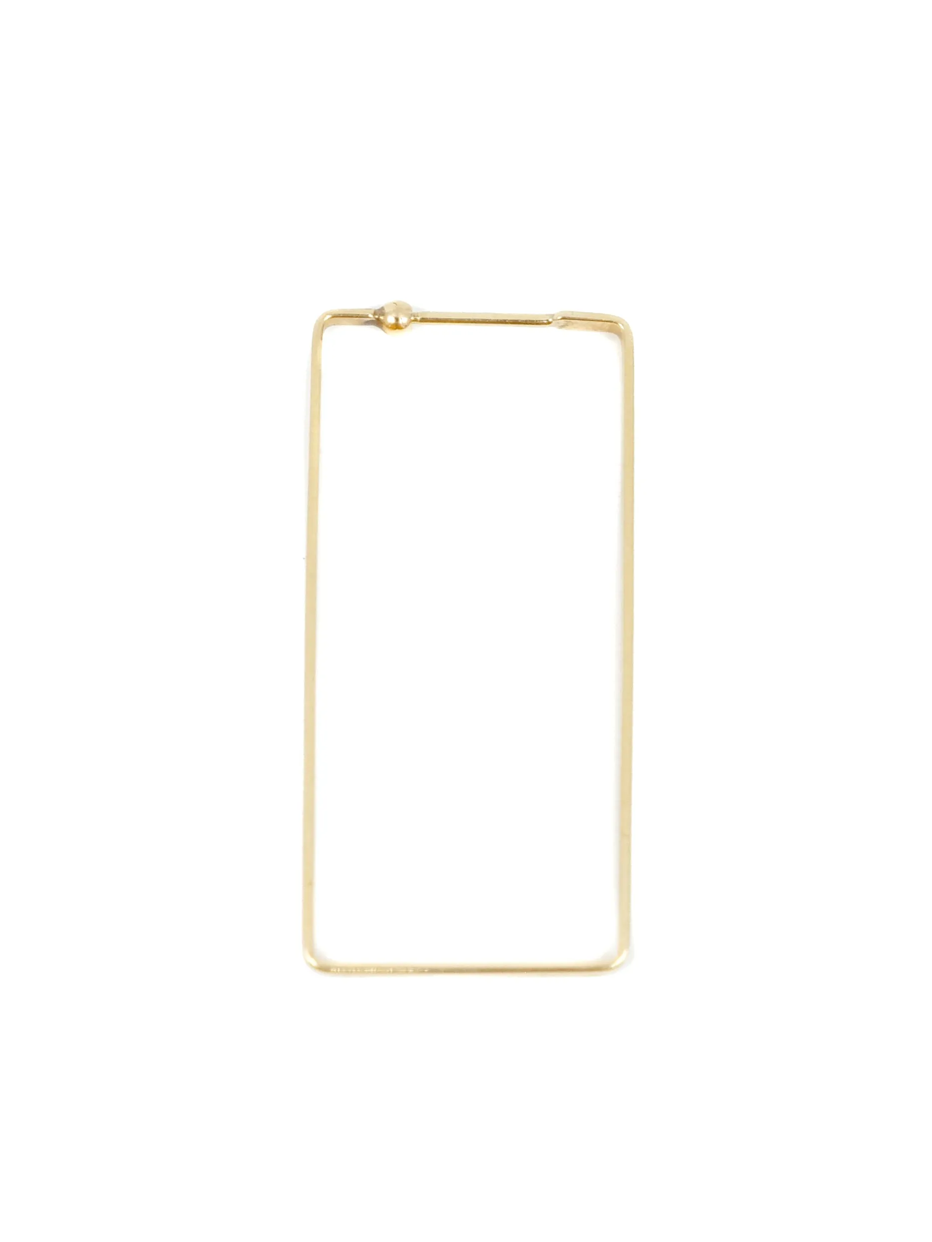 14k Rectangular Hoop Earrings