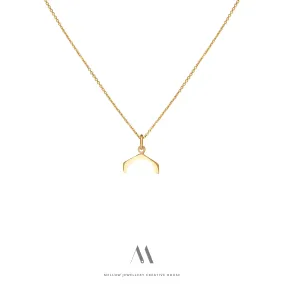 14k solid gold necklace N4/Au018