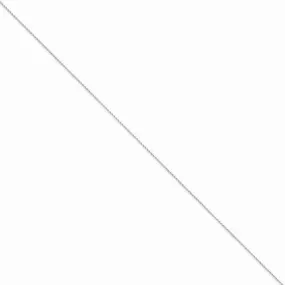 14K White Gold Pendant Chain Anklet