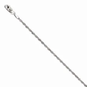 14K White Gold Singapore with Lock Bracelet