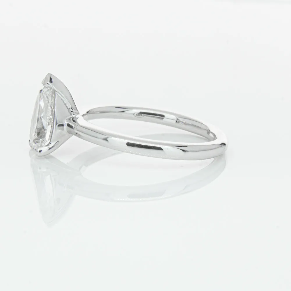 18ct White Gold 1.51ct Pear Cut Diamond Melba Ring