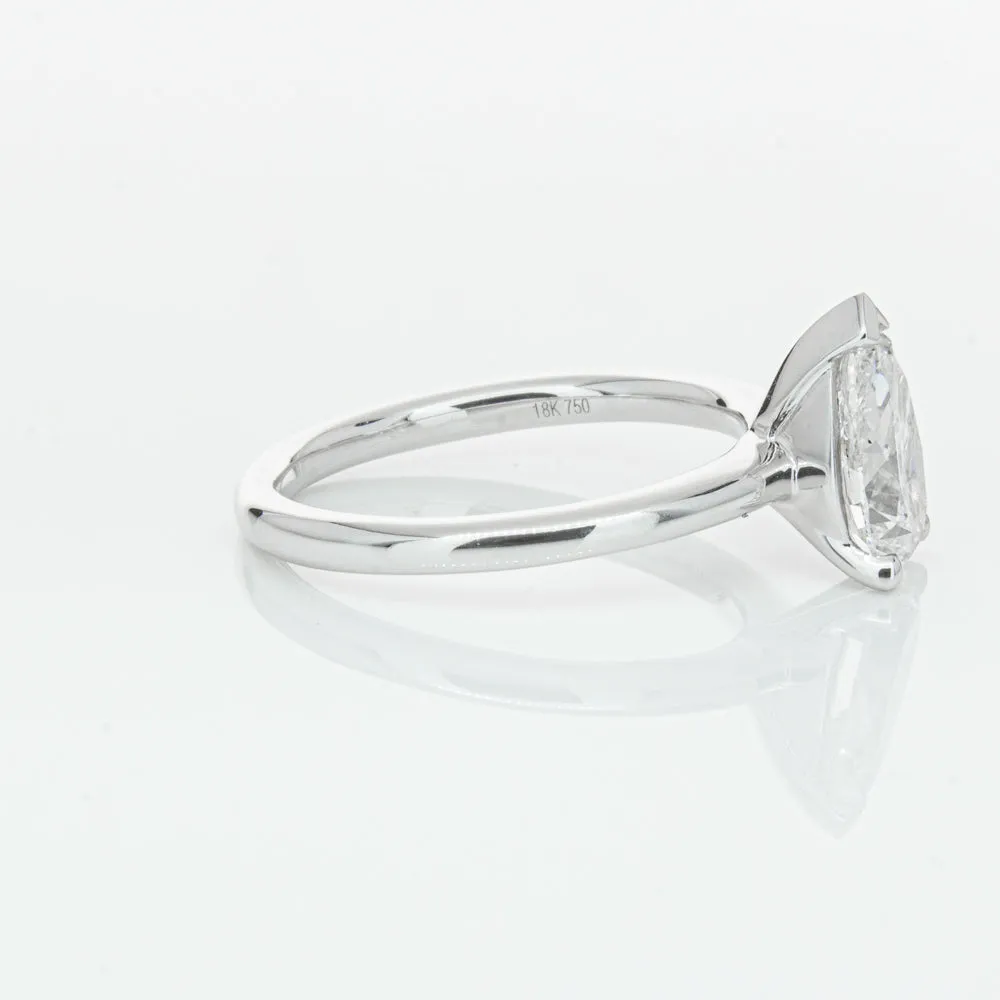 18ct White Gold 1.51ct Pear Cut Diamond Melba Ring