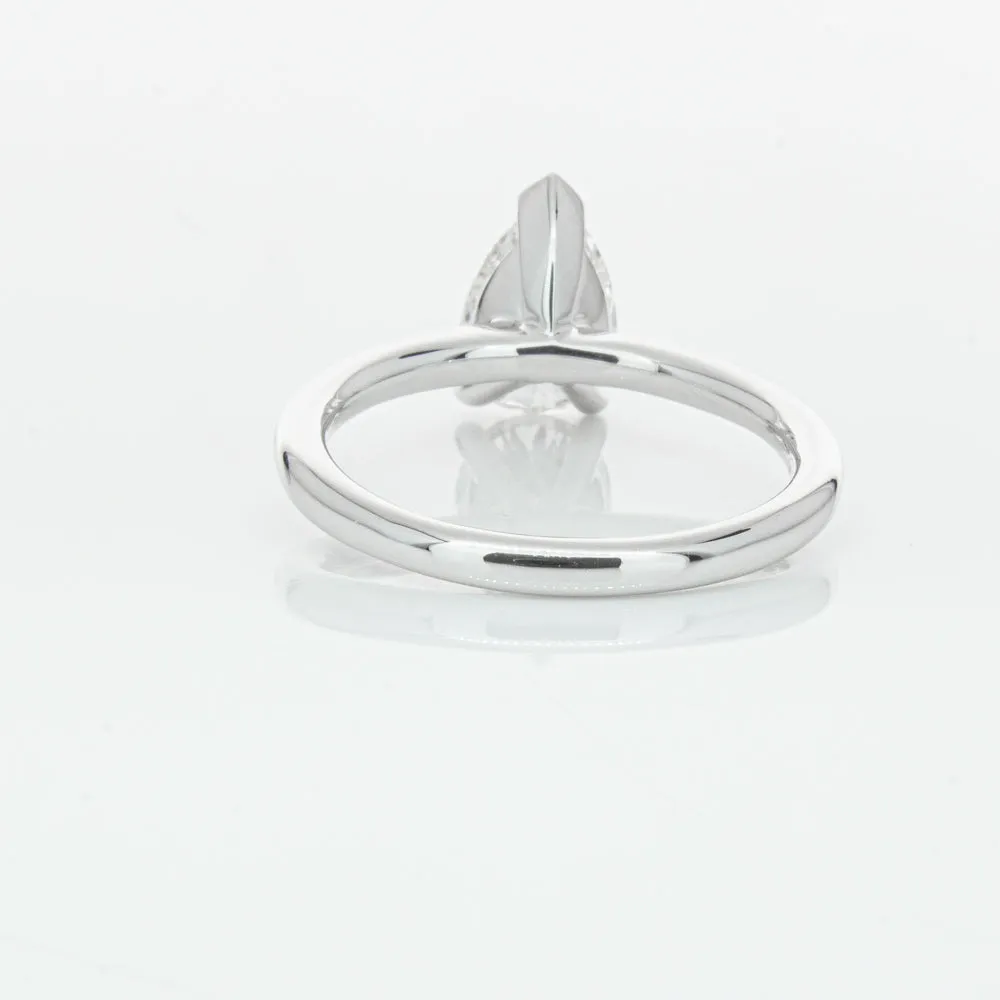 18ct White Gold 1.51ct Pear Cut Diamond Melba Ring