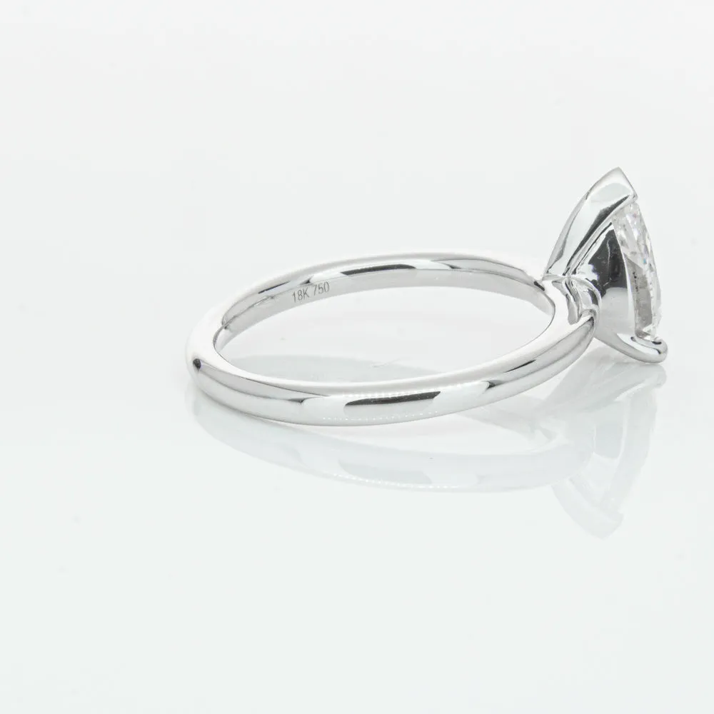 18ct White Gold 1.51ct Pear Cut Diamond Melba Ring