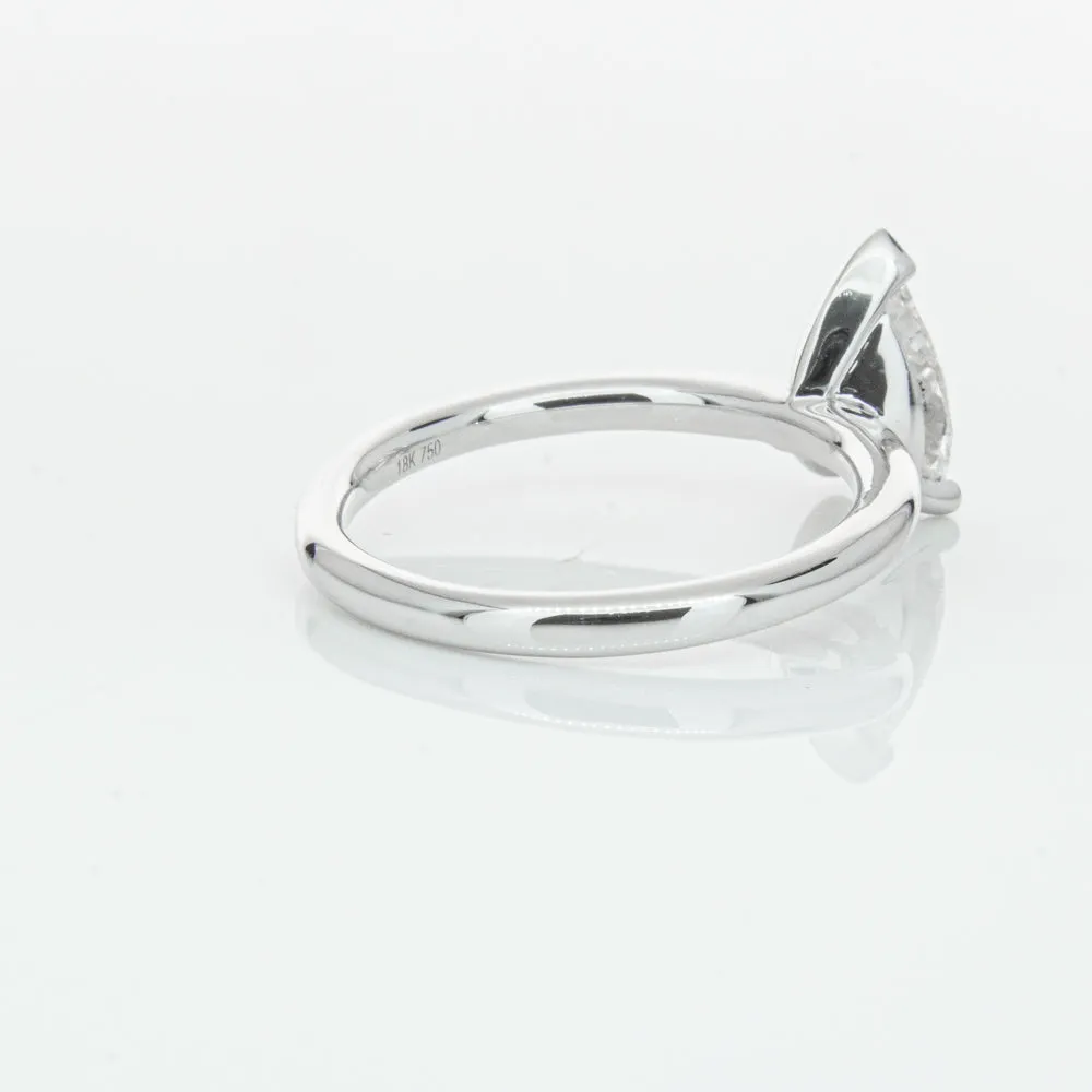 18ct White Gold 1.51ct Pear Cut Diamond Melba Ring