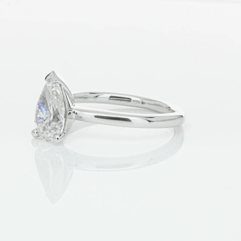 18ct White Gold 1.51ct Pear Cut Diamond Melba Ring