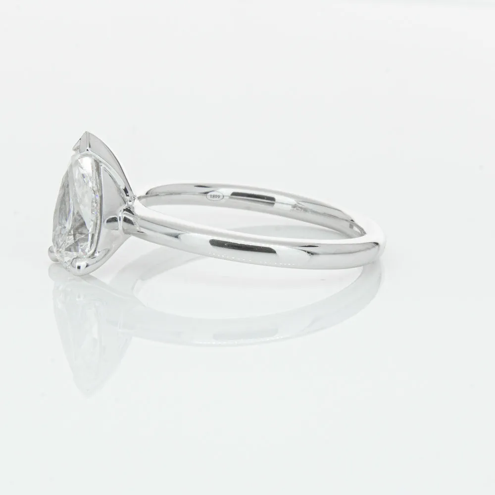 18ct White Gold 1.51ct Pear Cut Diamond Melba Ring