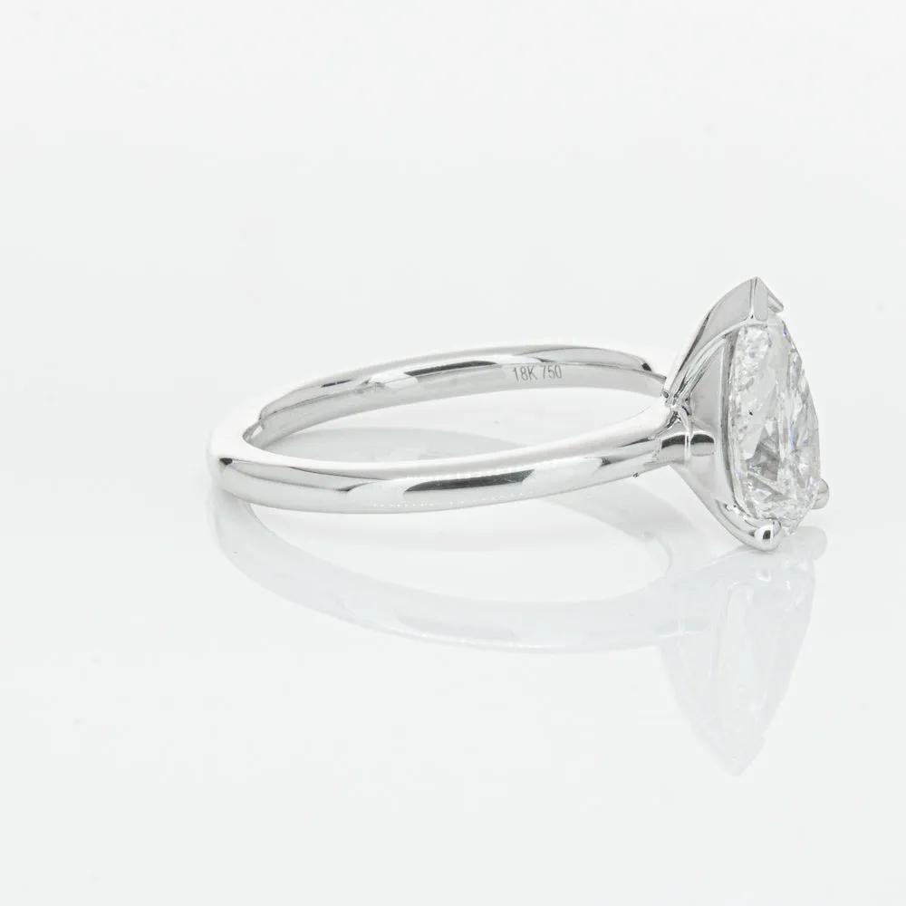 18ct White Gold 1.51ct Pear Cut Diamond Melba Ring