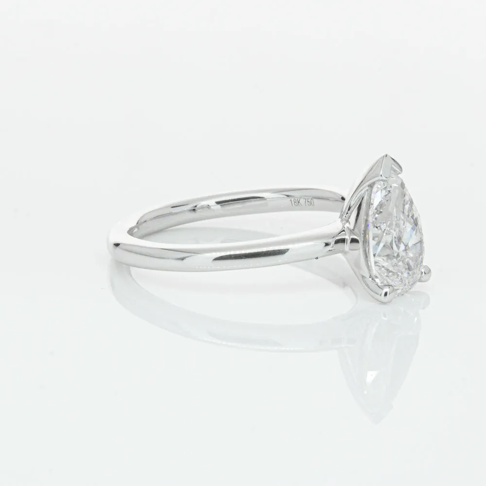 18ct White Gold 1.51ct Pear Cut Diamond Melba Ring