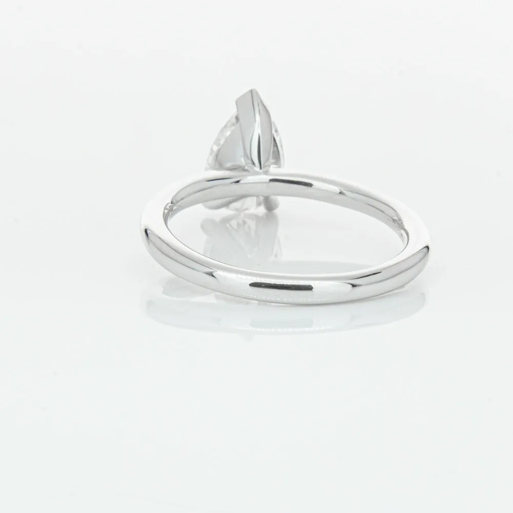 18ct White Gold 1.51ct Pear Cut Diamond Melba Ring