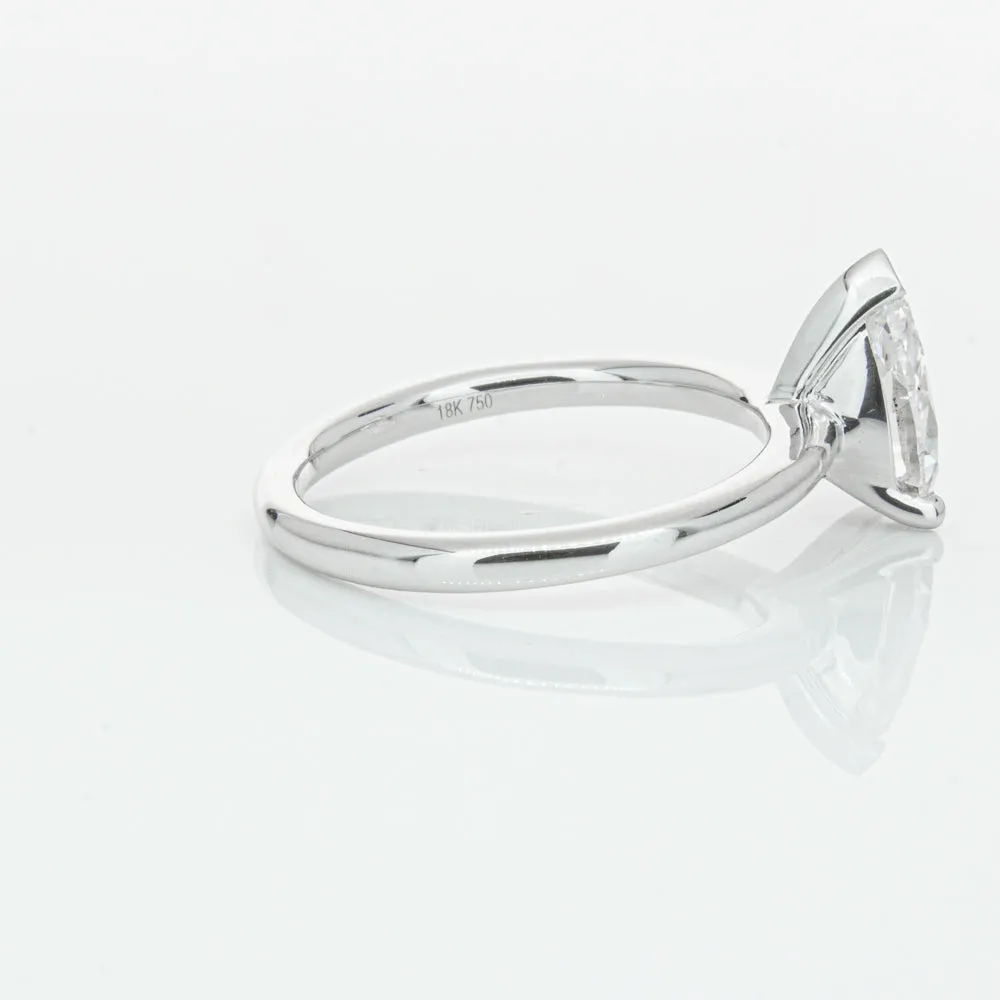 18ct White Gold 1.51ct Pear Cut Diamond Melba Ring