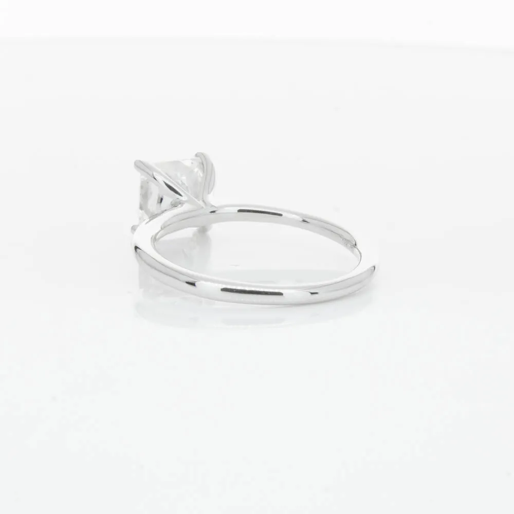 18ct White Gold 2.01ct Radiant Cut Diamond Melba Ring