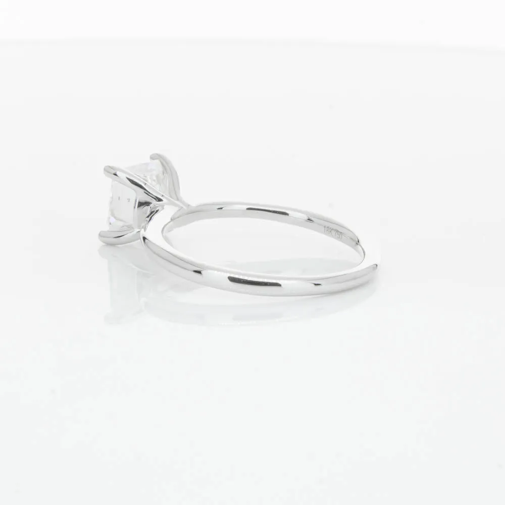 18ct White Gold 2.01ct Radiant Cut Diamond Melba Ring