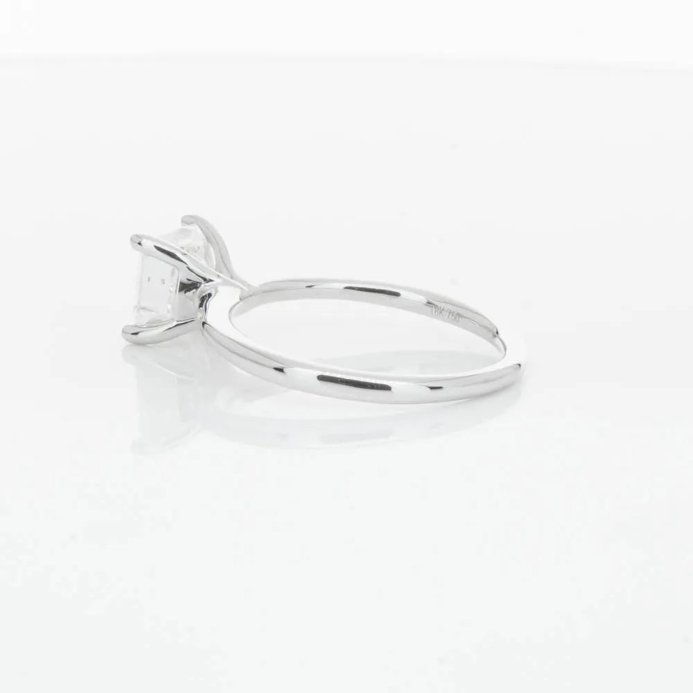 18ct White Gold 2.01ct Radiant Cut Diamond Melba Ring
