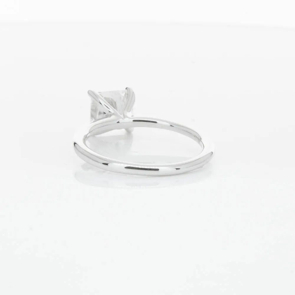 18ct White Gold 2.01ct Radiant Cut Diamond Melba Ring