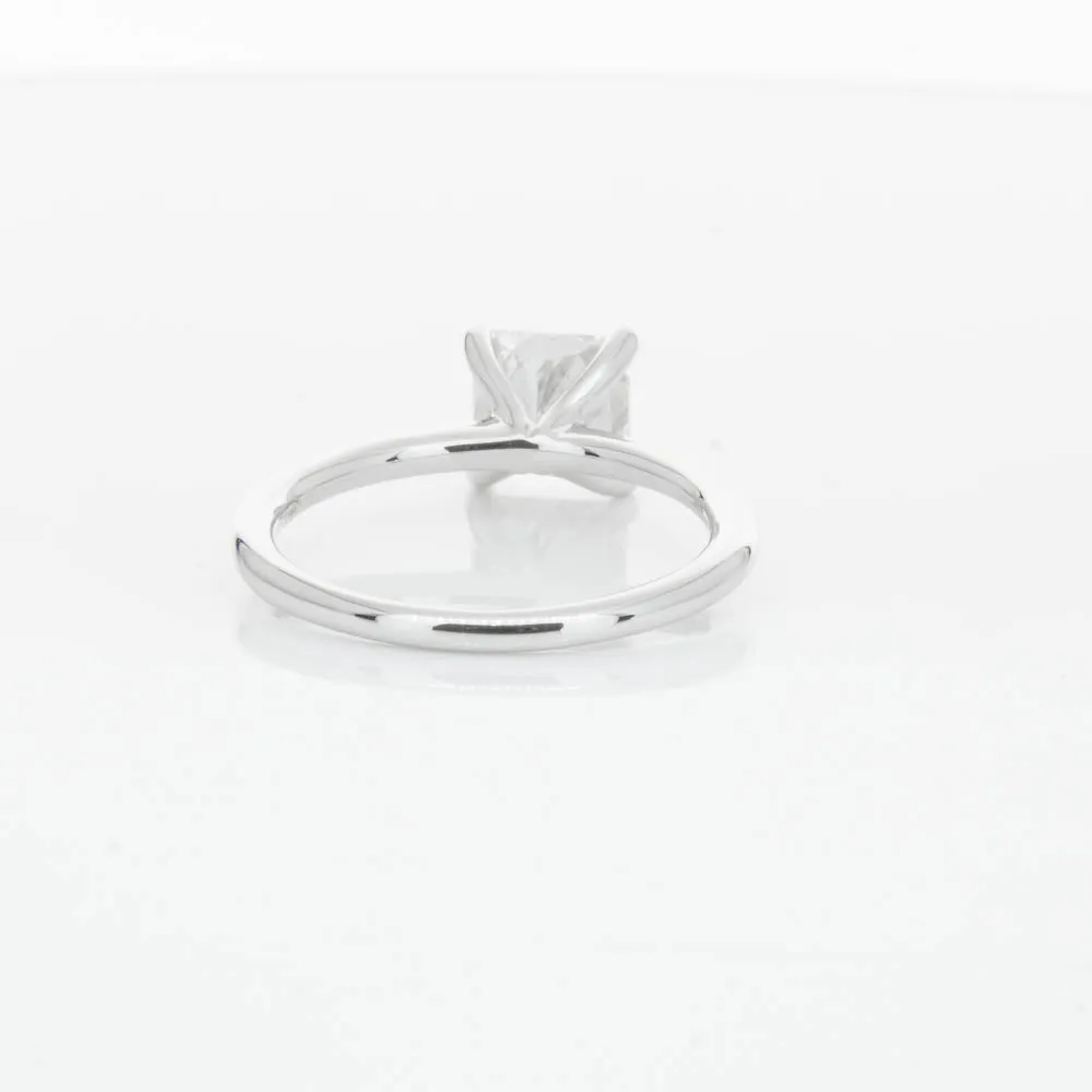 18ct White Gold 2.01ct Radiant Cut Diamond Melba Ring
