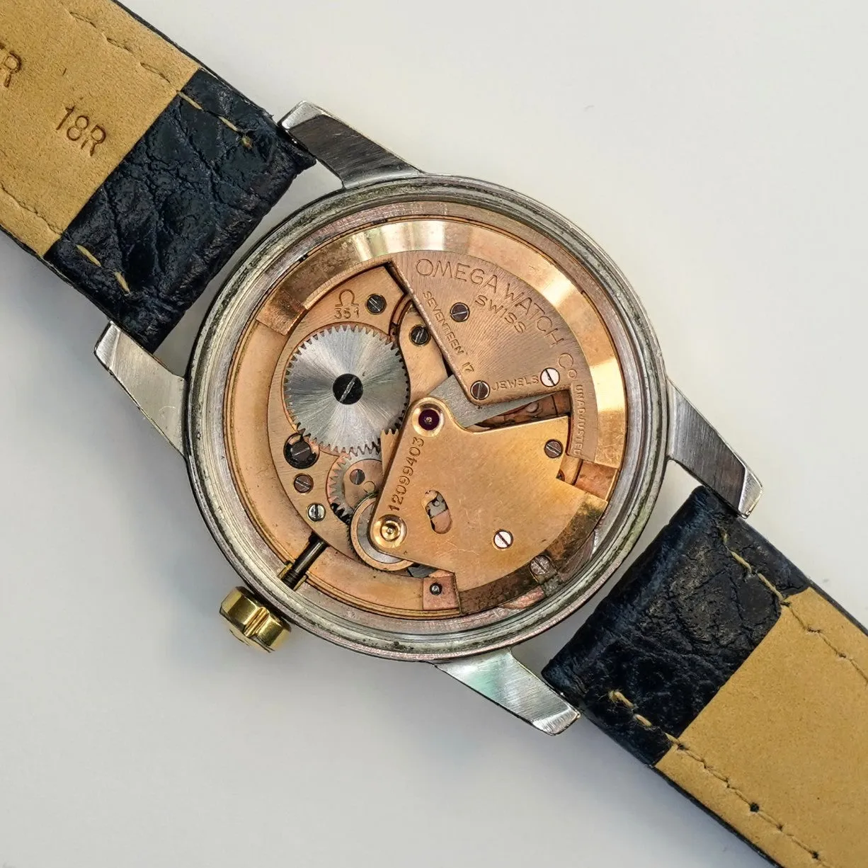 1950 OMEGA Seamaster Watch Bumper Automatic Ref. 2577-17 Cal. 351 34mm Wristwatch - IN BOX!