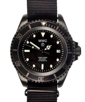 21 Jewel 300m Auto Submariner in Black PVD Steel