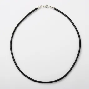 3mm Leather Necklace (66cm) - Black