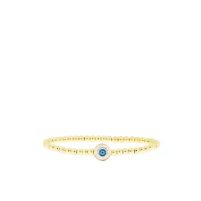 4mm Ball Bracelet with Sunburst Charm