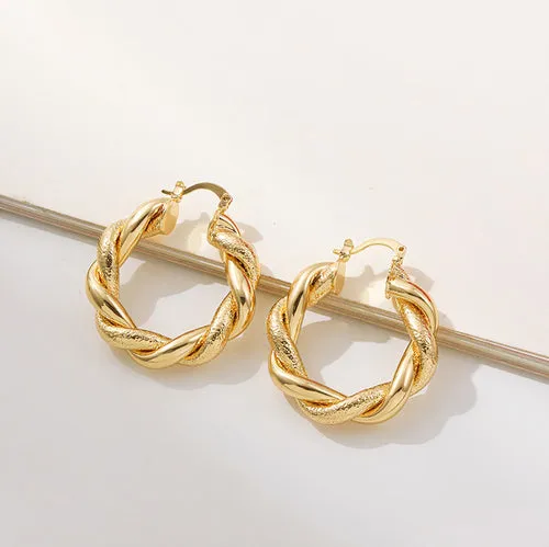 80's Retro Hoop Earrings