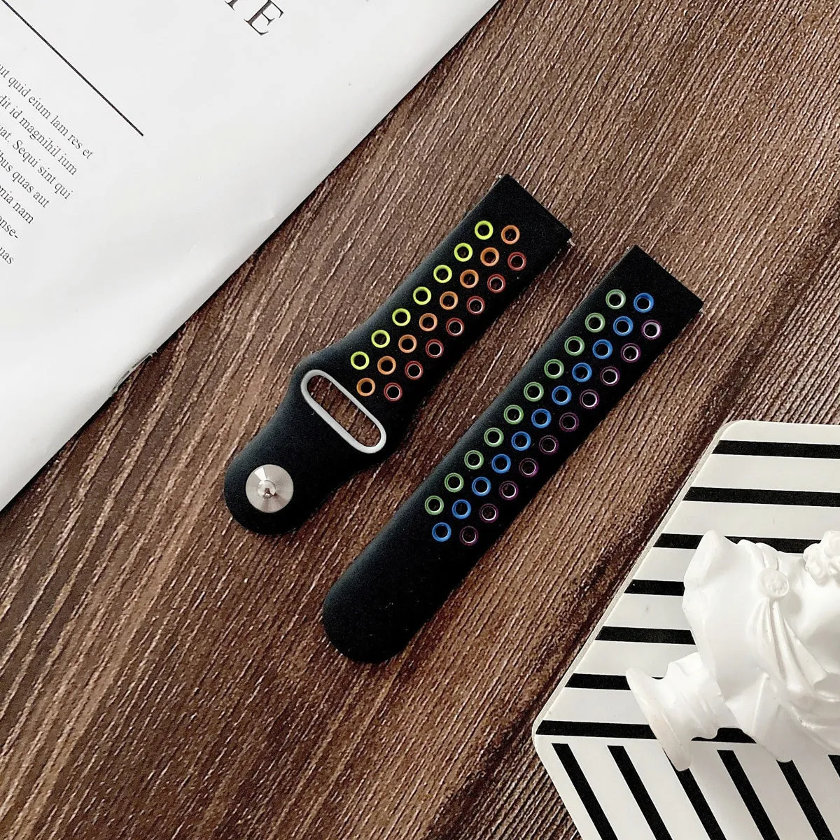 Amazfit Bip Sport Strap (Black/Rainbow)