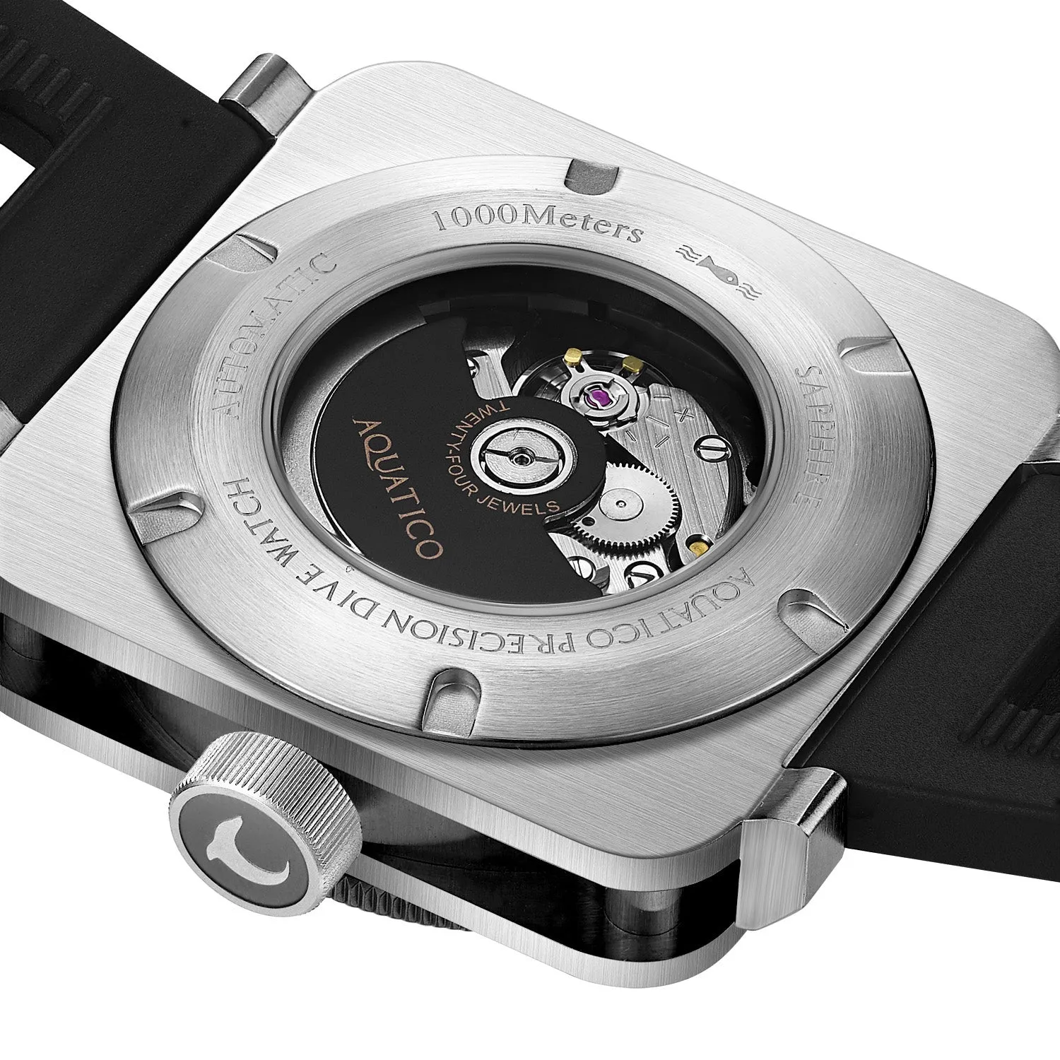 Aquatico Steel Man GMT Watch (Black Dial Batman Bezel) NO DATE