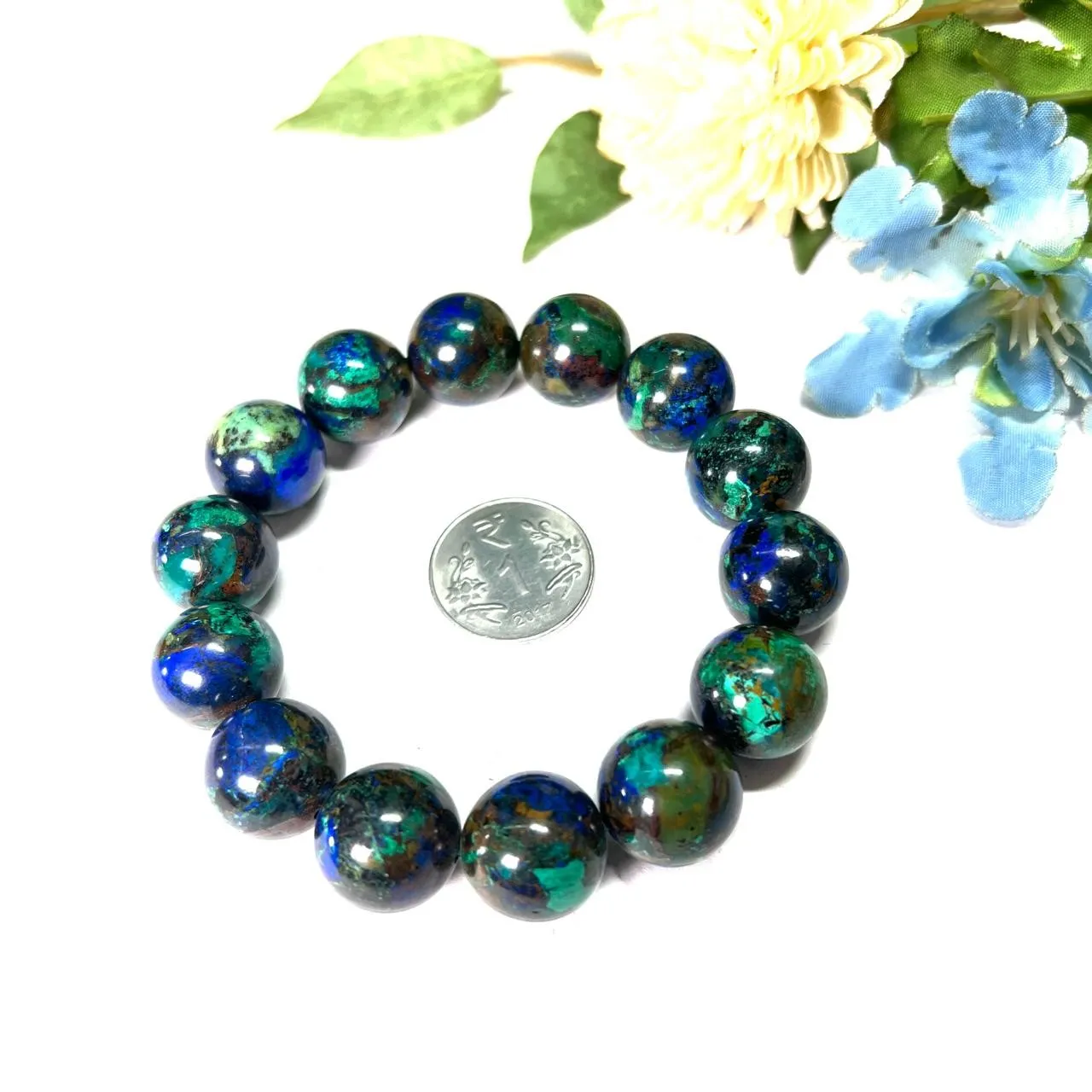 Azurite Malachite Bracelet (Transformation & Wisdom)