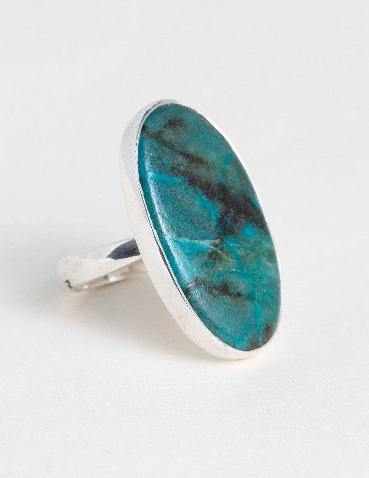 Azurite Malachite Gemstone Ring - Adjustable