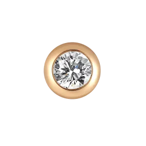 Bezel earrings 0.2ct
