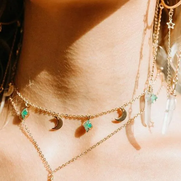 Bohindie Stream Moon Shadow - Necklace
