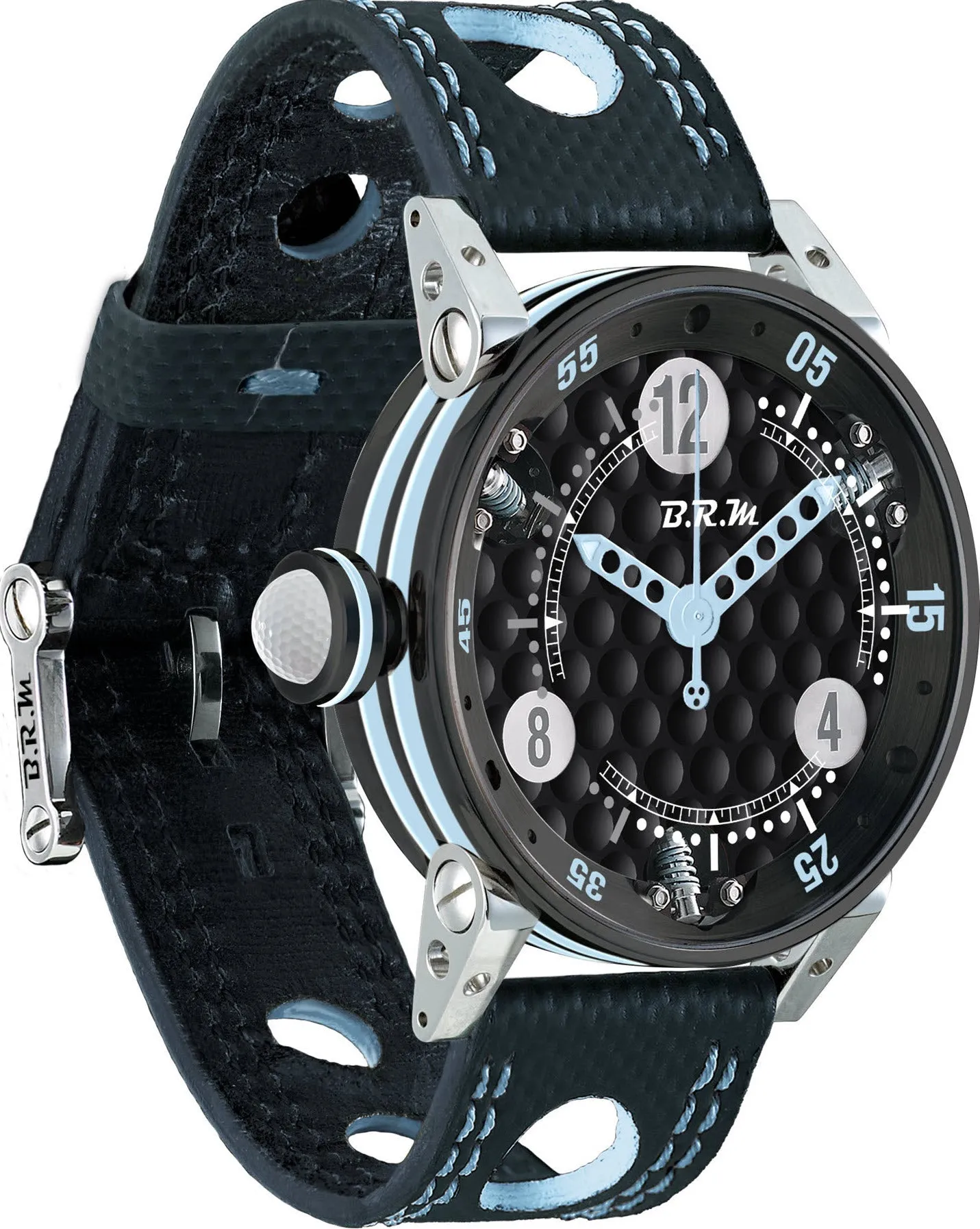 B.R.M Watch Golf Master Ladies Light Blue Hands