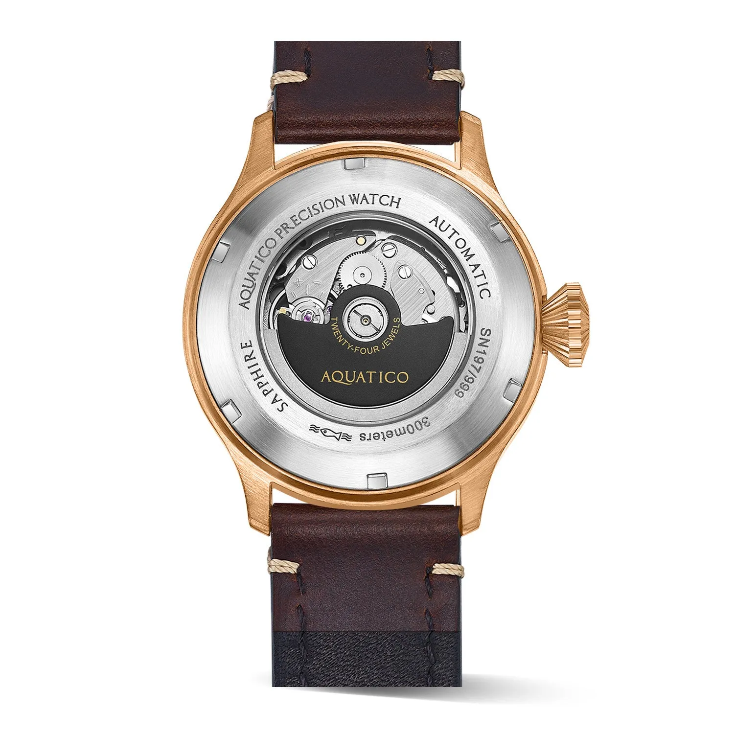 Bronze Horizon Hawk Aventurine Dial Automatic Pilot Watch
