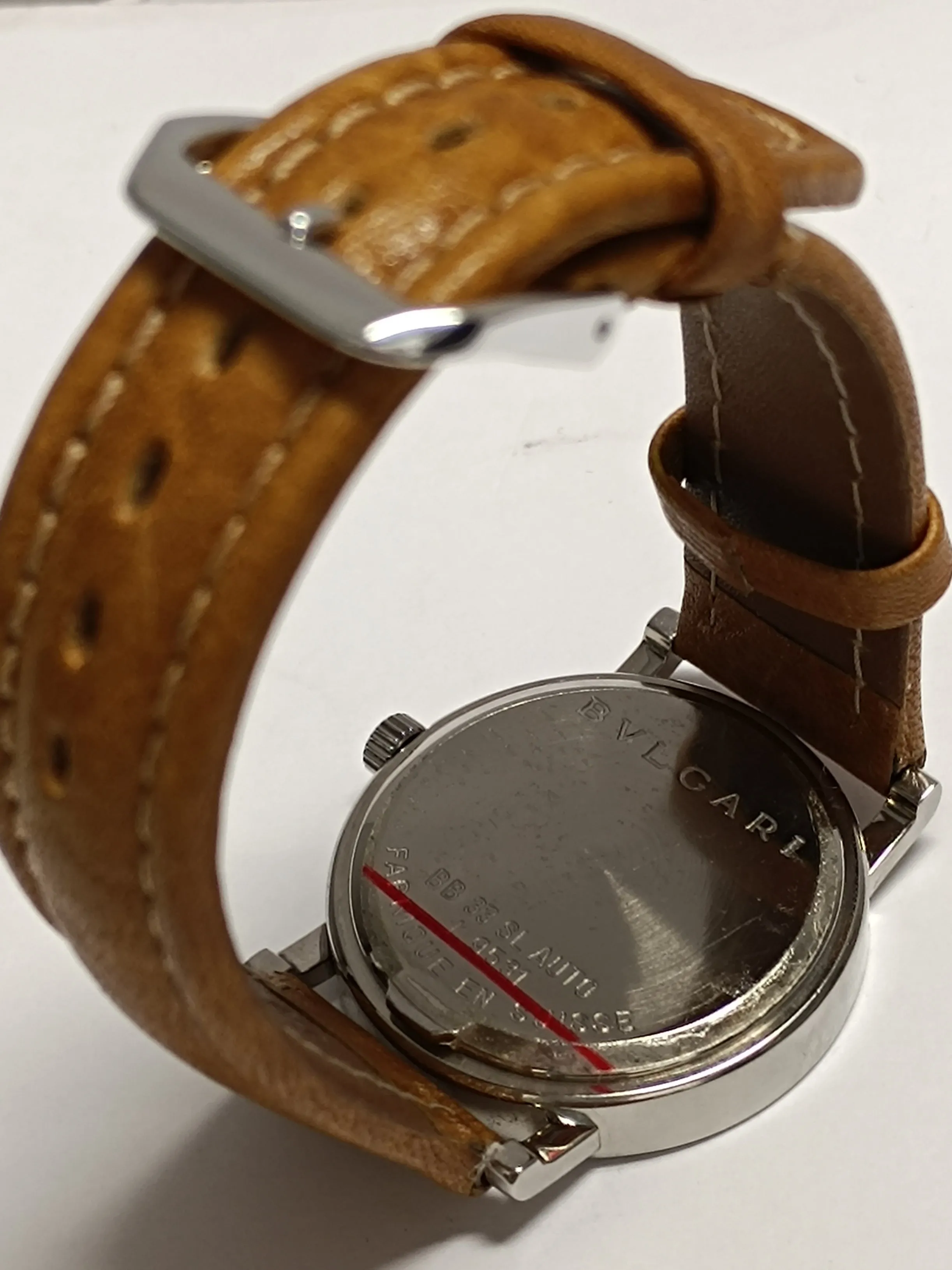 BVLGARY Rare Limited Unisex SS Black Dial Date Wrist Watch - 8K APR w/ COA!