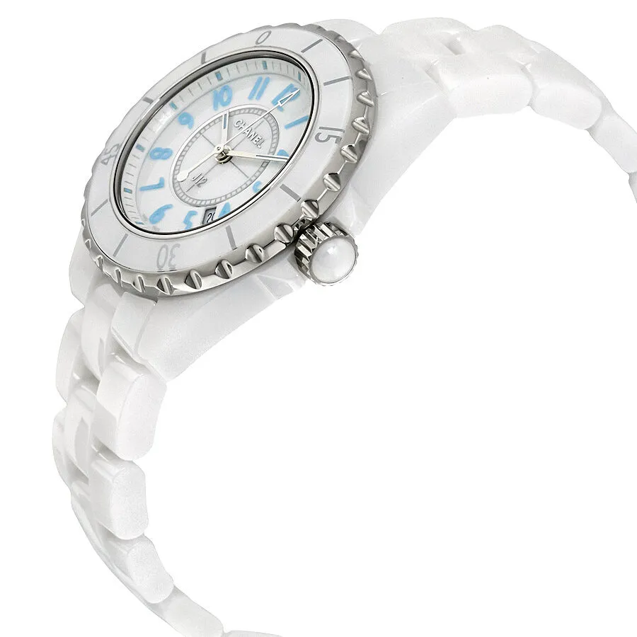 Chanel J12 White Dial Ceramic Ladies Watch H3826