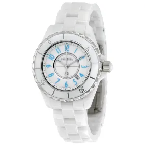 Chanel J12 White Dial Ceramic Ladies Watch H3826