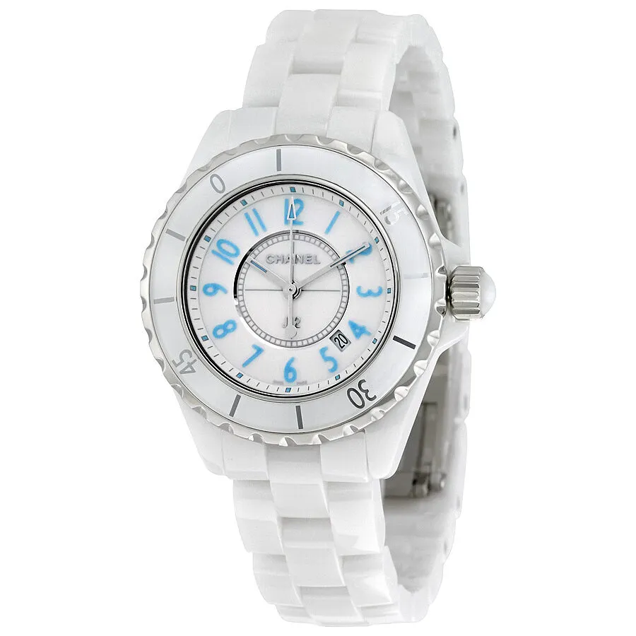 Chanel J12 White Dial Ceramic Ladies Watch H3826