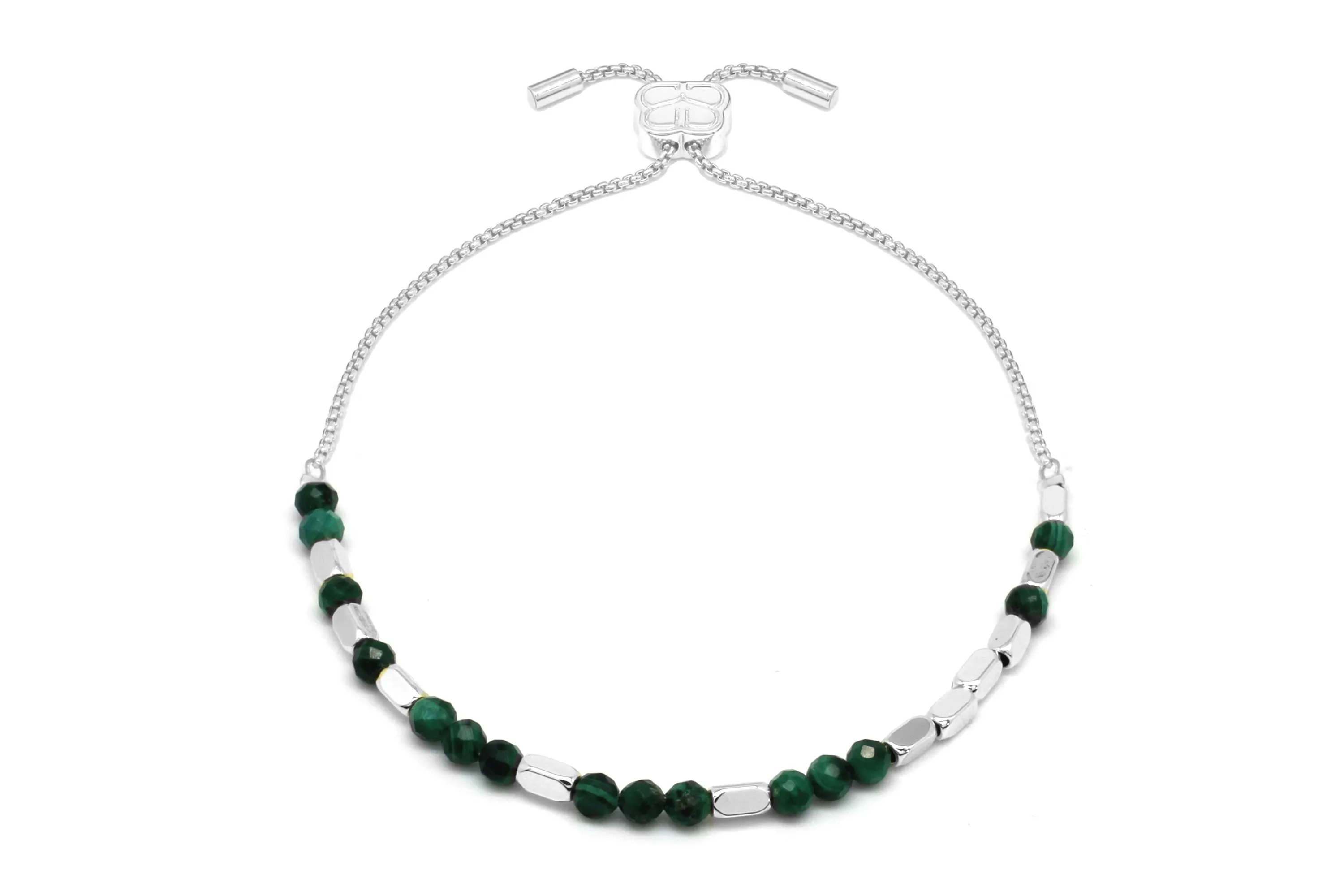Confidence Malachite Gemstone Gold Bracelet