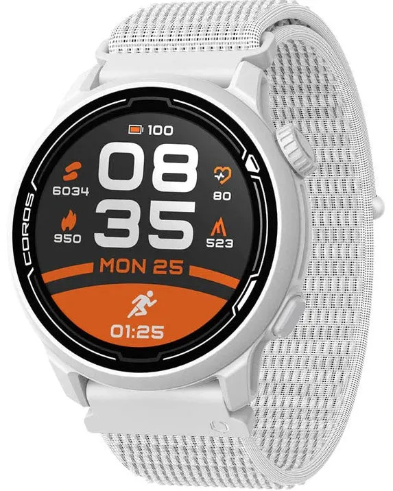 Coros Watch Pace 2 Premium GPS Sport White