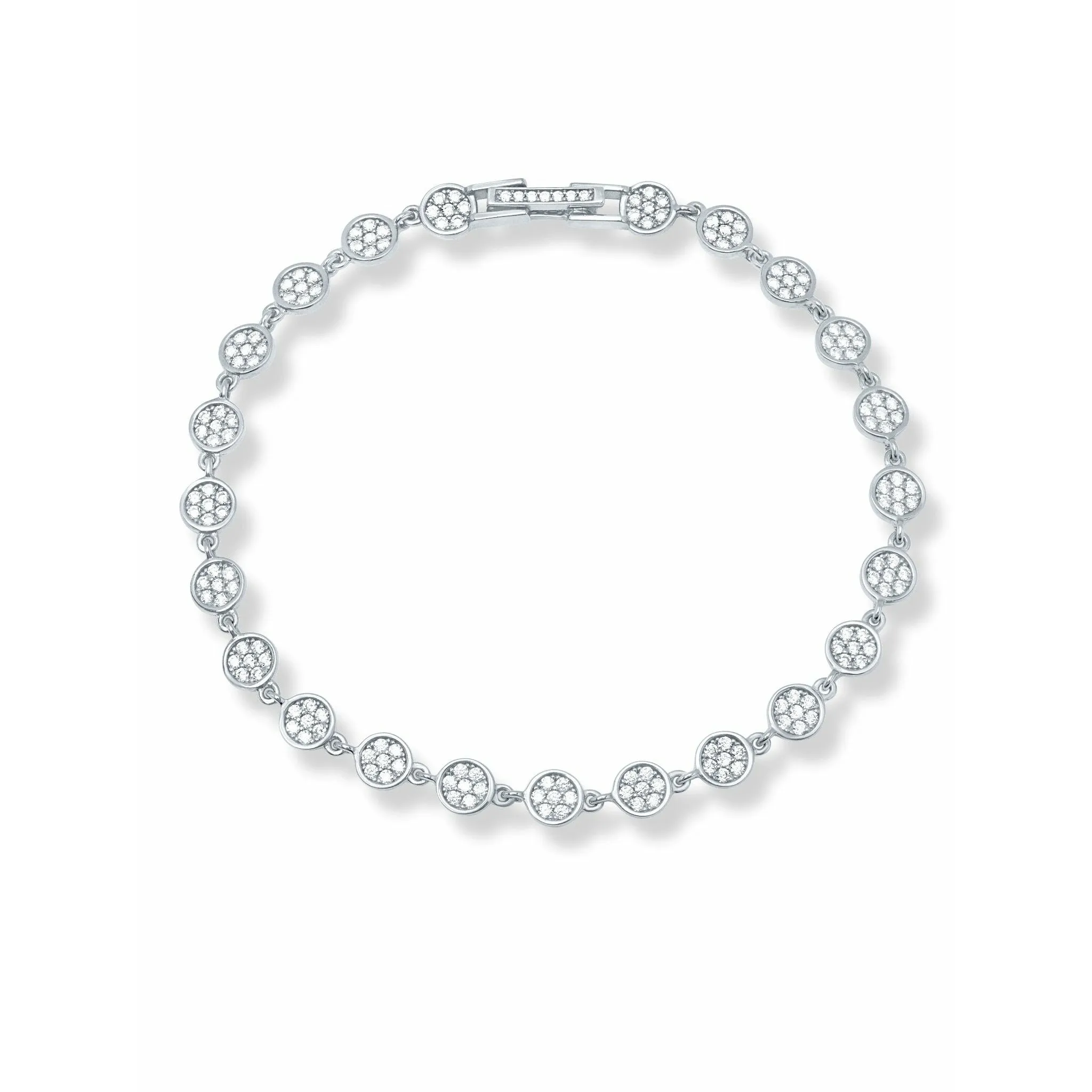 CRISLU Infinity Tennis Necklace Finished in Pure Platinum