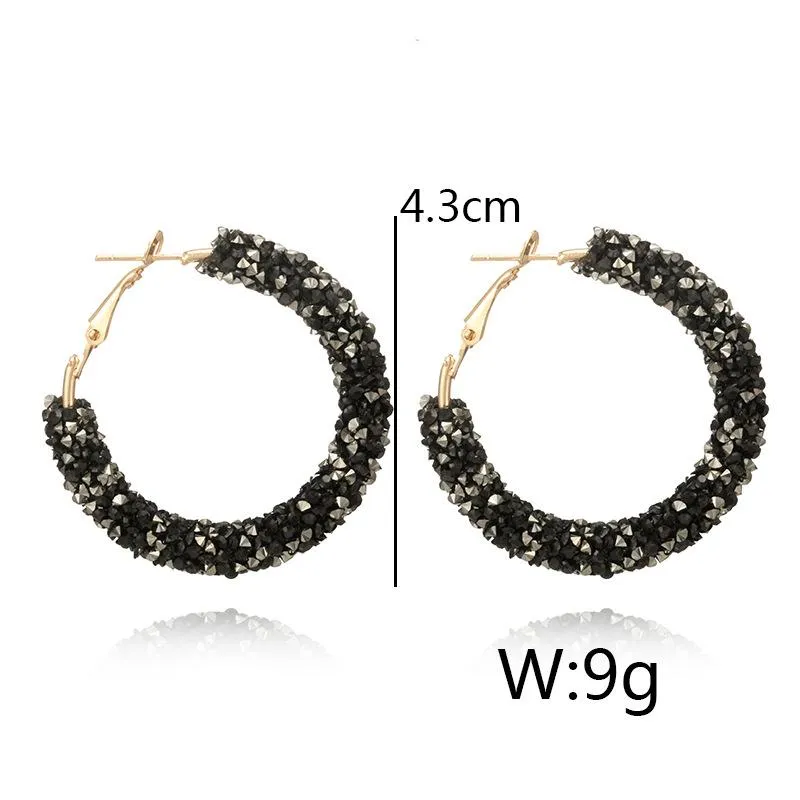 Crystal Hoop Earrings