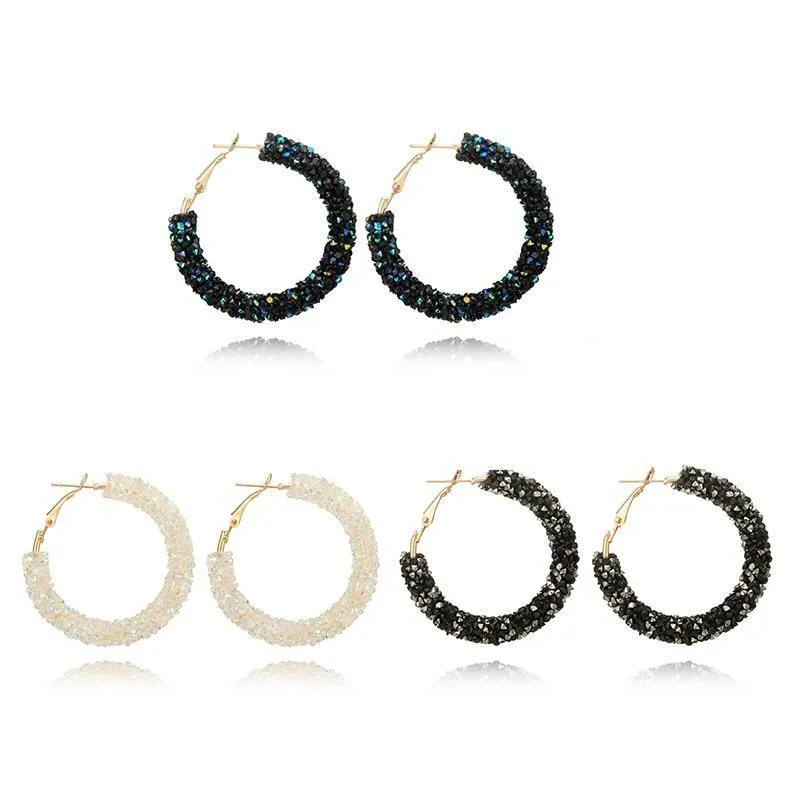 Crystal Hoop Earrings