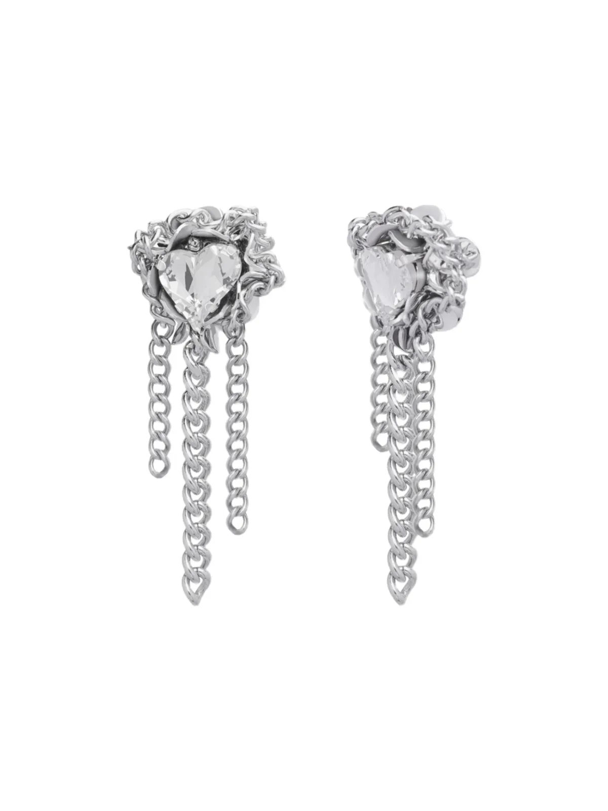 Crystal Tassel LOVE Earrings