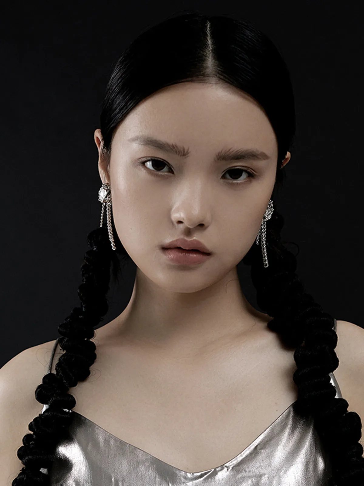 Crystal Tassel LOVE Earrings