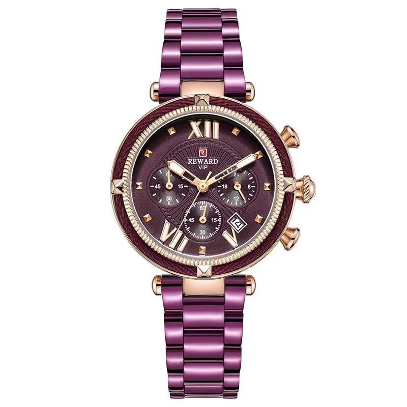 Designer Sports Bracelet Wristwatch with Chronograph for Women