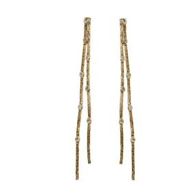 Diamond Dotted Statement Earring