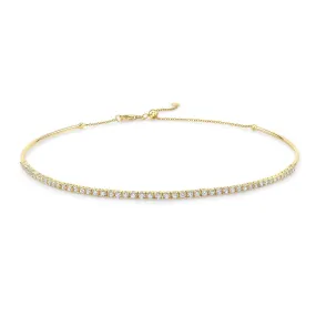 Diamond Tennis Choker Necklace