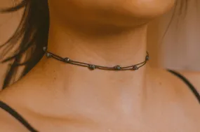 Double Layered Beaded Choker